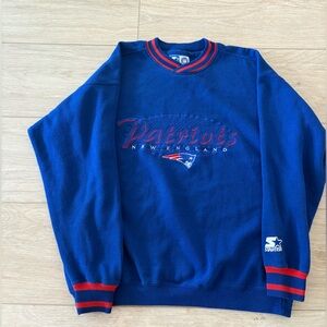 Vintage New England Patriots Starter Crewneck Size Large